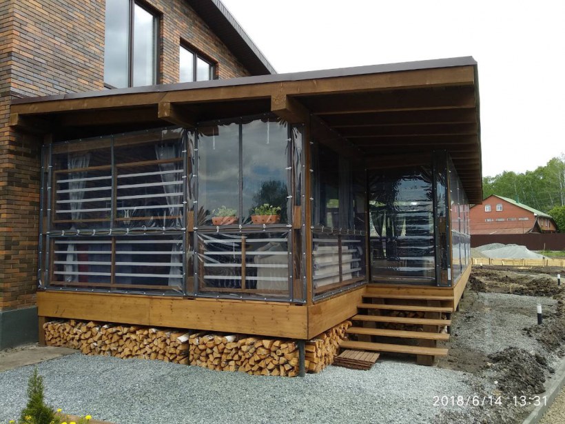 Мягкие окна для веранды