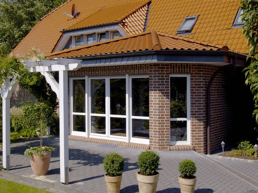 Веранда из кирпича клинкерного