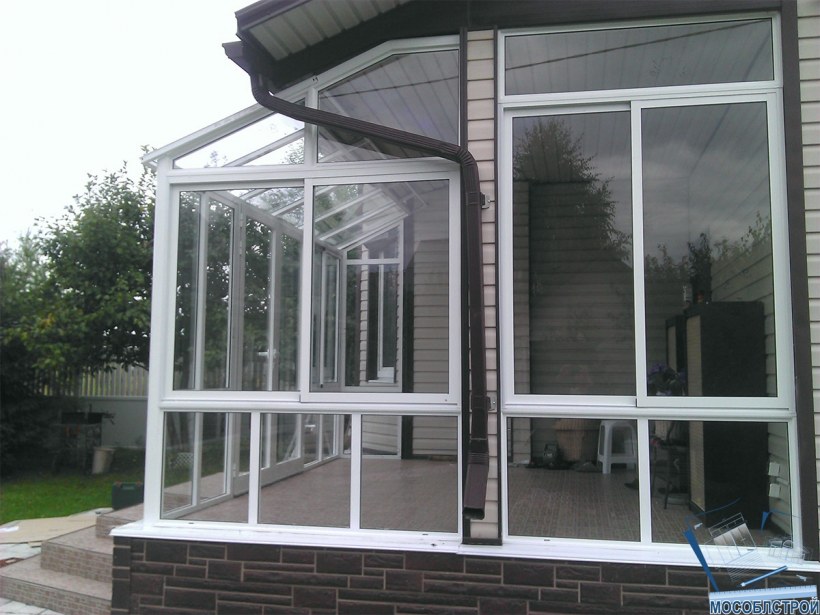 Алютех 100 остекление террасы