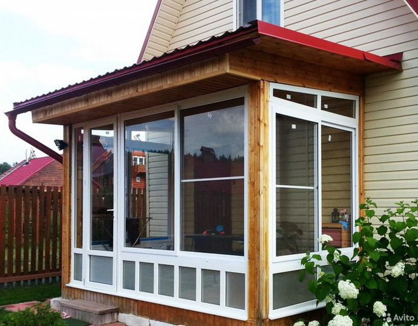 Застекленная веранда на даче