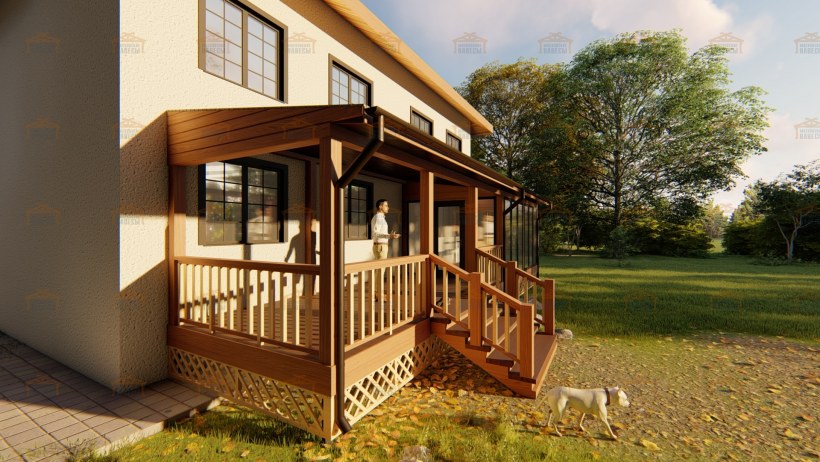 Пристройка к коттеджу