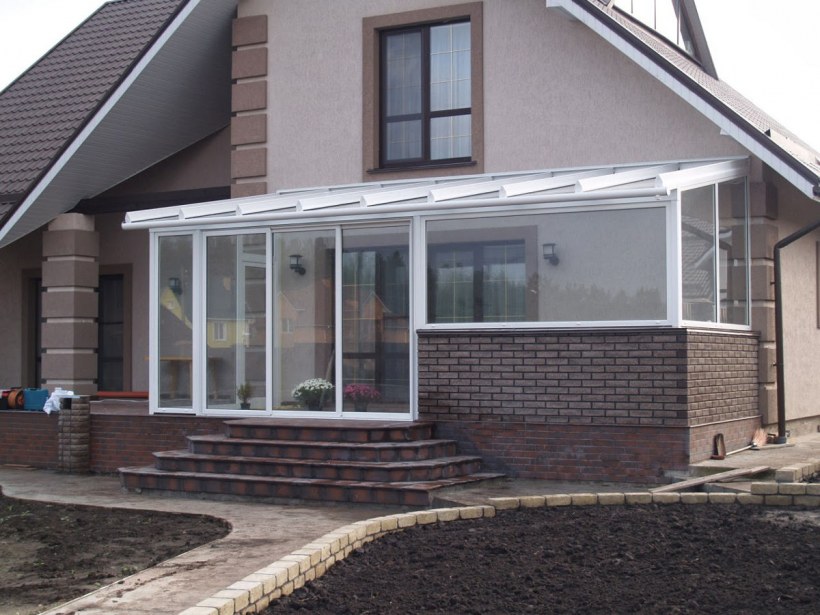 Зимнее остекление террасы