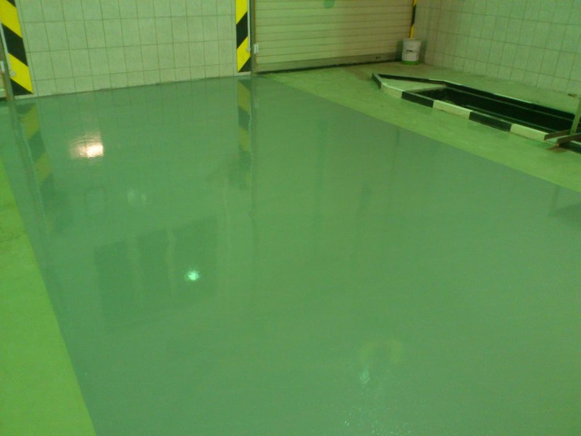 Тонкослойный эпоксидный наливной пол