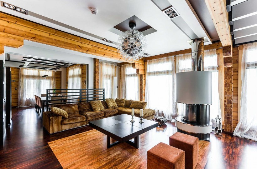 Современный интерьер коттеджа