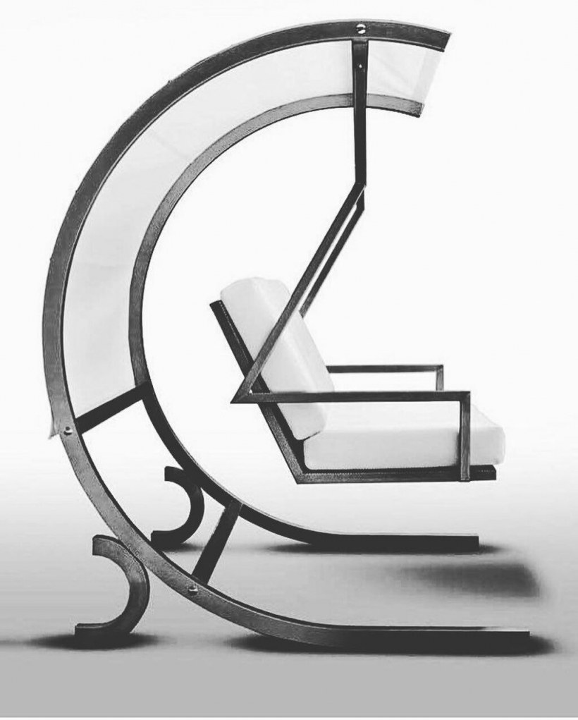 Стул Mechanical perspective, металл, дизайнер Артем Зигерт