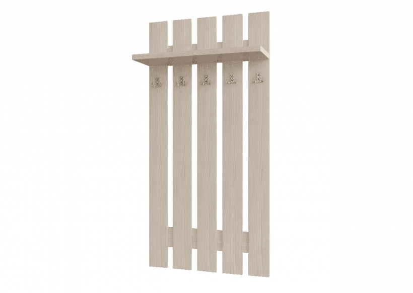 Прихожая с рейками на стене