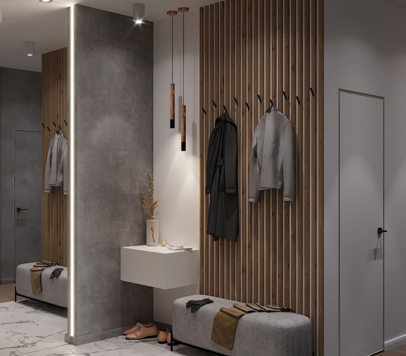 Коллаж прихожая интерьер