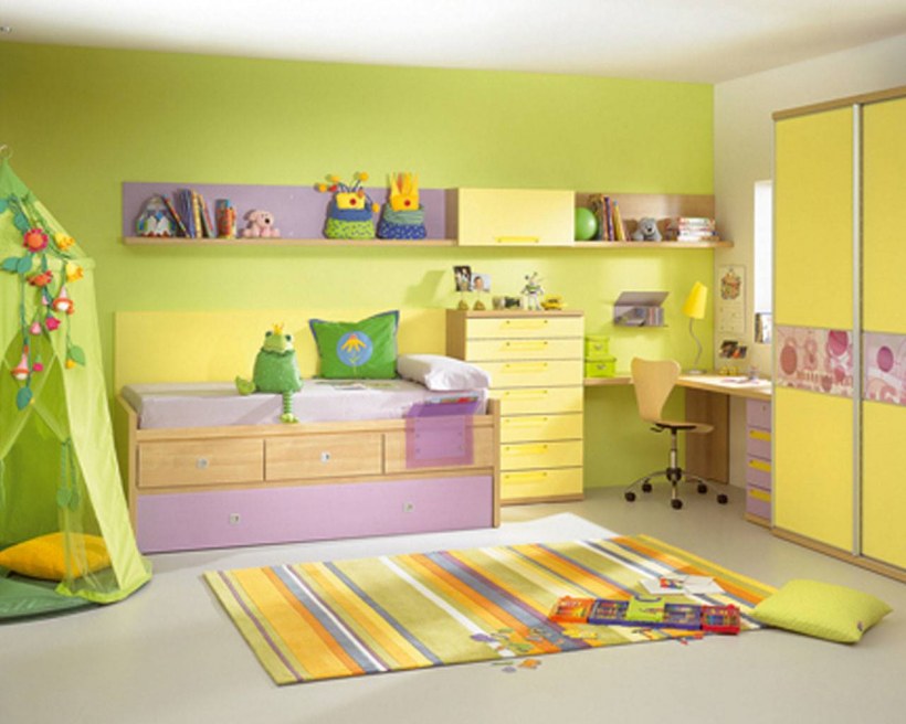 Цветовая гамма для детской комнаты