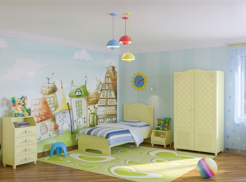 Спальня Соня мята