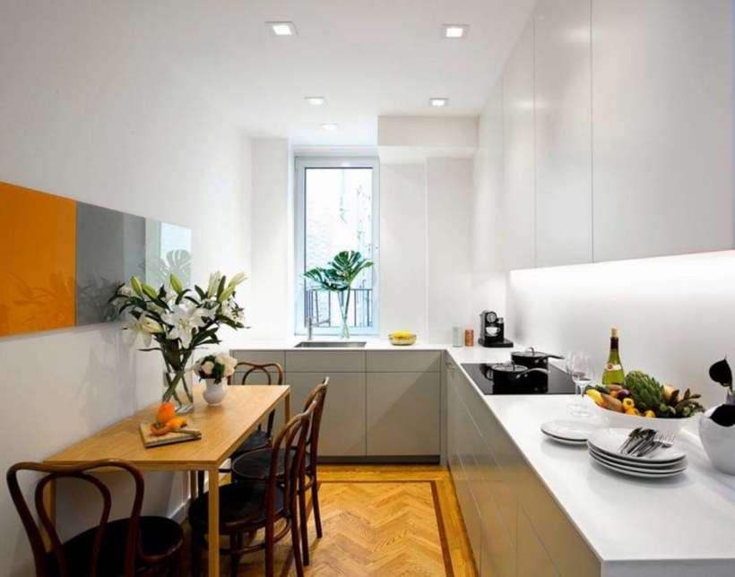 Планировка вытянутой кухни