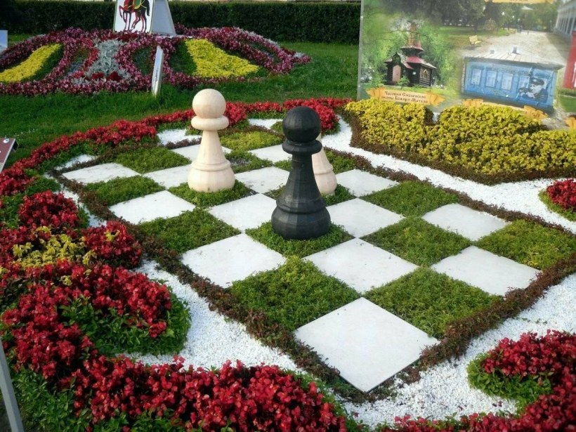 Клумбы геометрической формы
