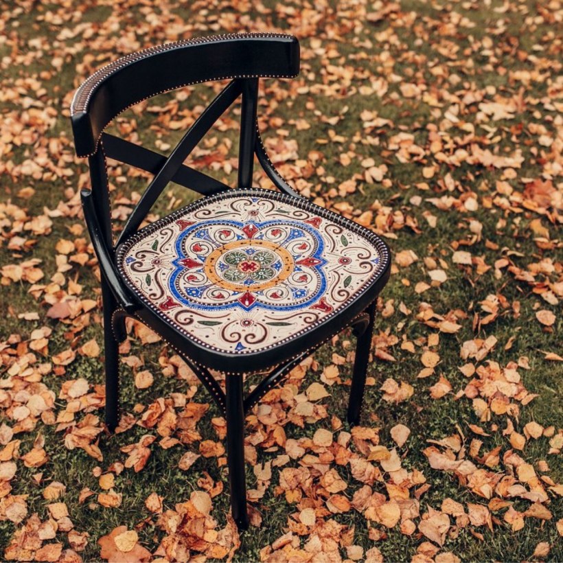 Стул Бител Венский-м (серебро, Терра эффект-114)