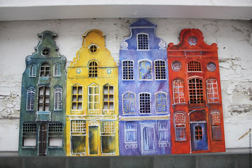 Декоративные голландские домики