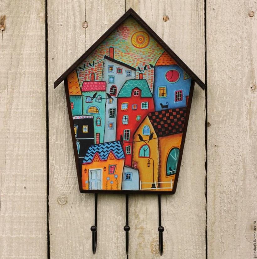 Ключница домик