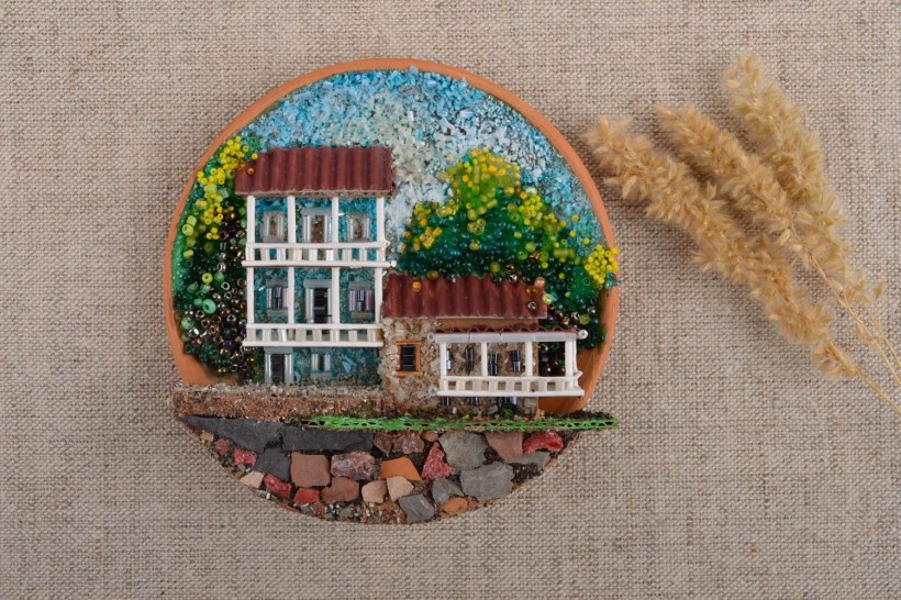 Декоративное панно дом милый дом