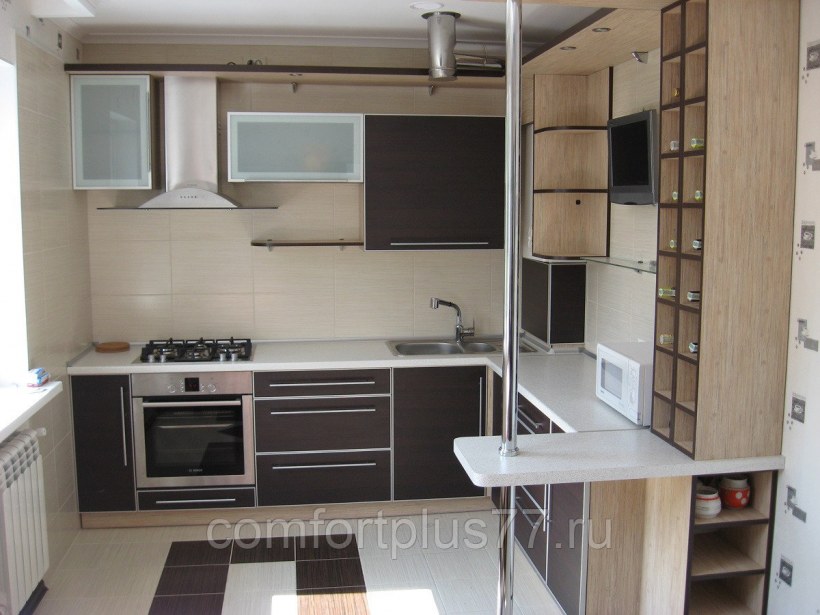 Кухня с бареоц стойклц