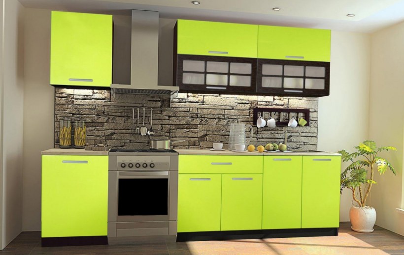 Кухня Одри серый шелк