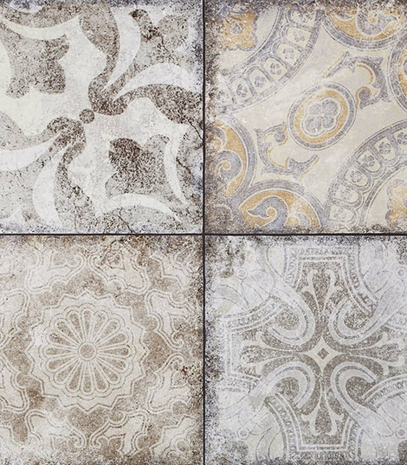 Керамогранит Керамин Тинторетто камень серо-бежевый 2 50х50