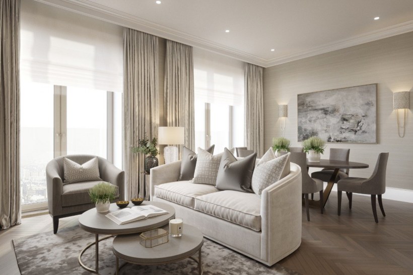 Гостиная комната в классическом стиле