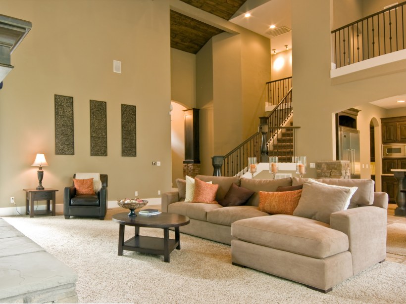 Гостиная в частном доме для фотошопа