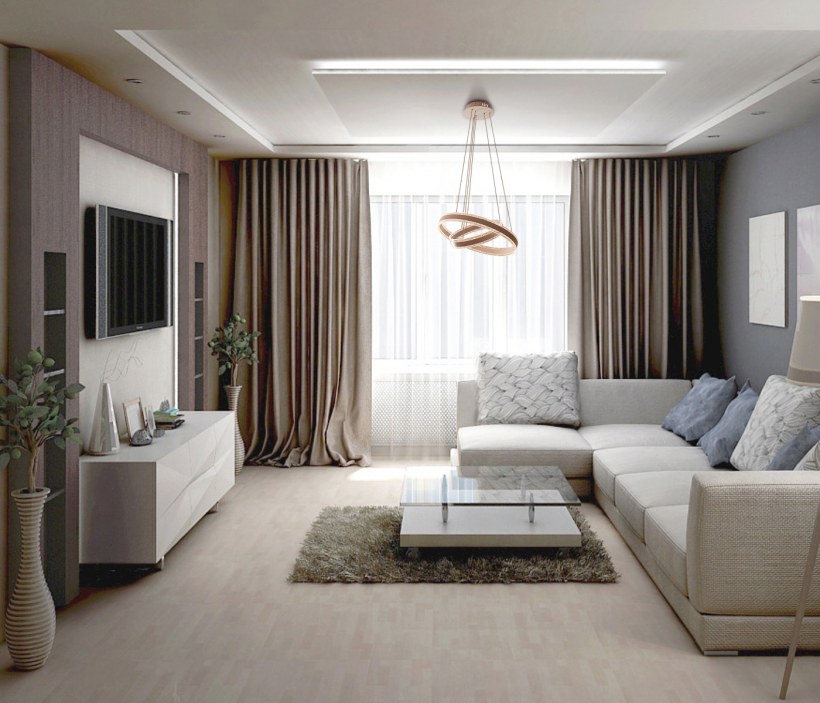 Интерьер гостиной 17 м2