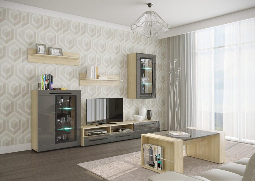 Современная светлая гостиная