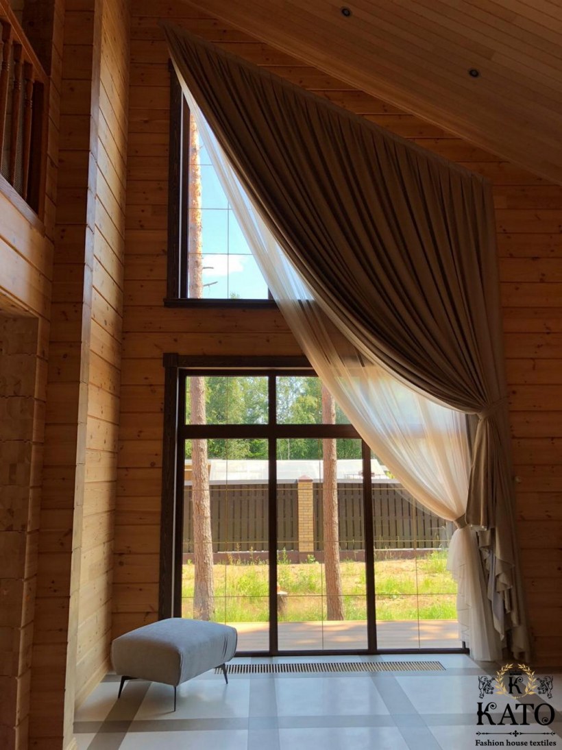 Штора на нестандартатные окна