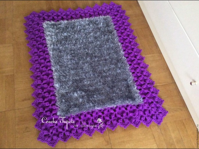 Сиреневый ковёр пушистый