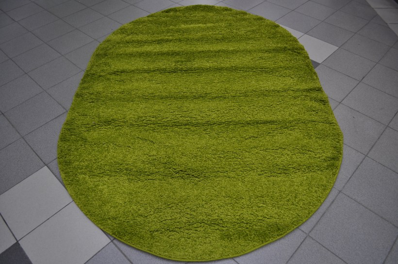 Ковер amigo Шегги Micro-Fiber Red овал