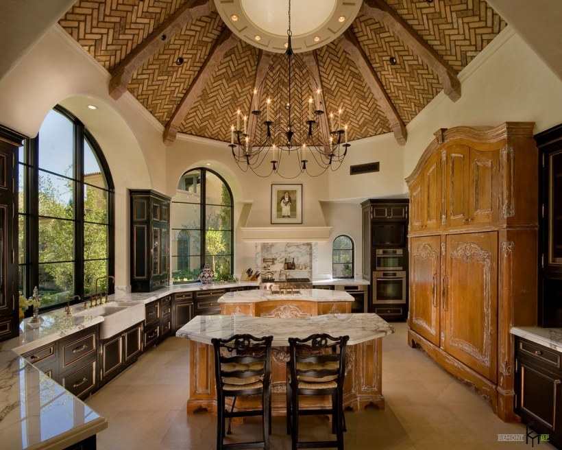 Кухня-гостиная Сканди Кантри