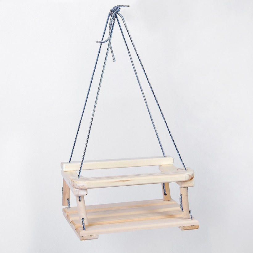 Качели детские подвесные, деревянные, сиденье 30×40см 1456394