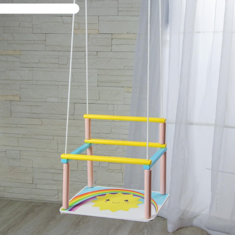 Деревянная качель «солнышко»