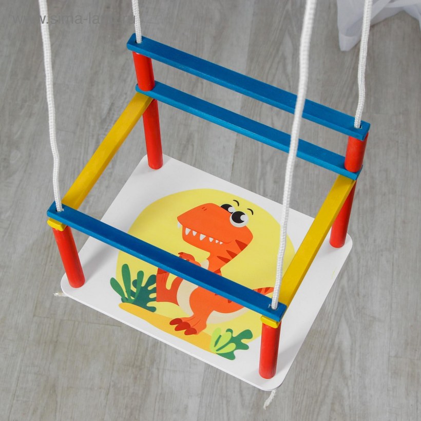 Деревянная качель «Динозаврик»