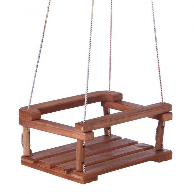 Качели детские подвесные, деревянные, сиденье 30×40см 1456394