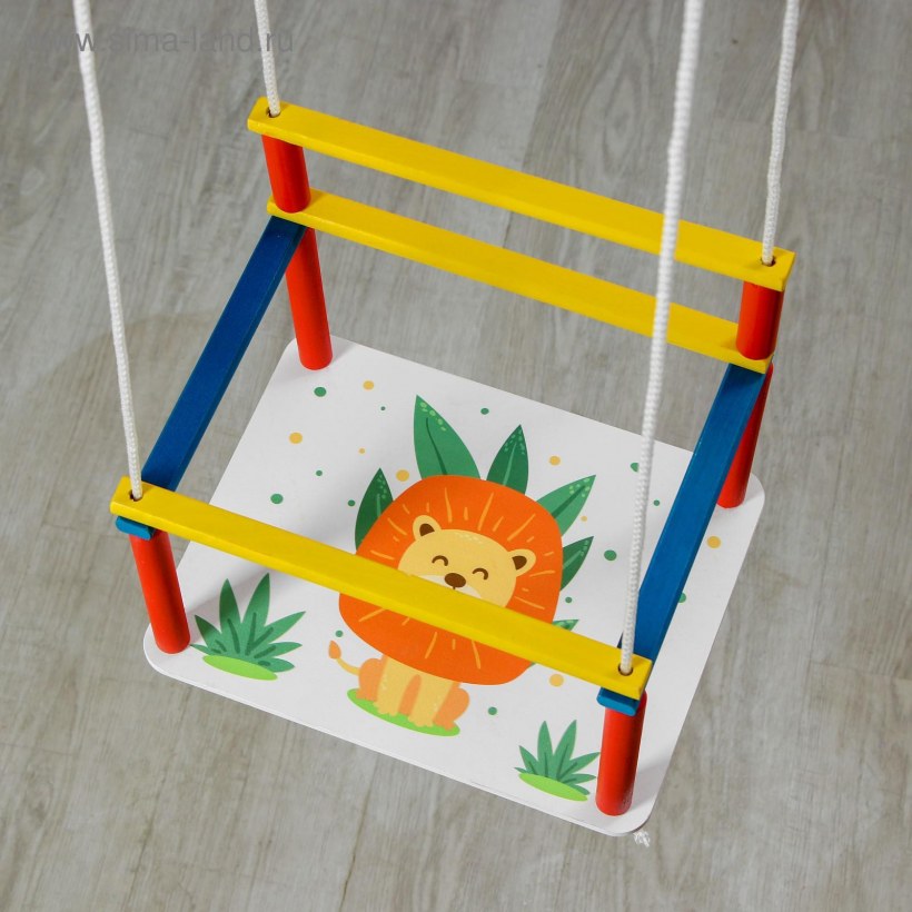 Деревянная качеля