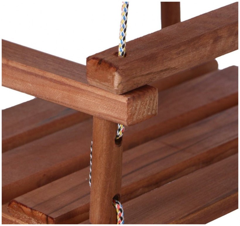 Качеля деревянная подвесная