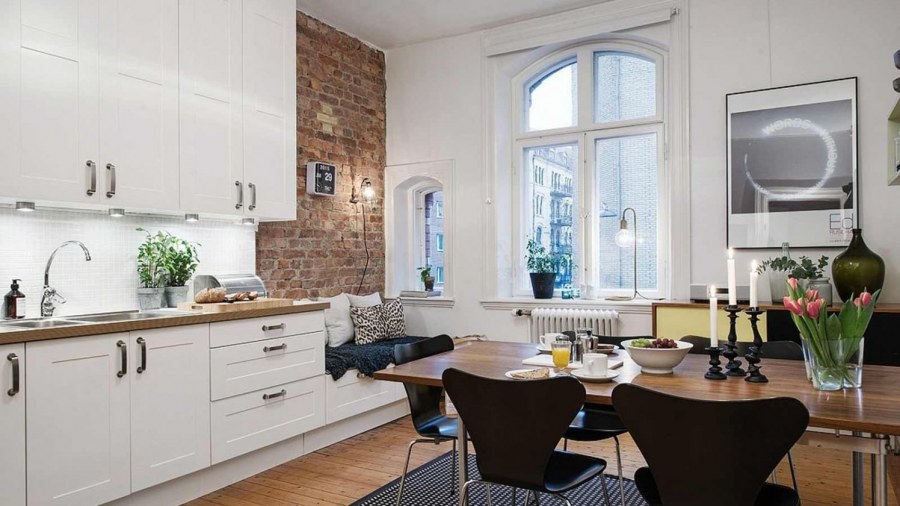 Шведская кухня интерьер