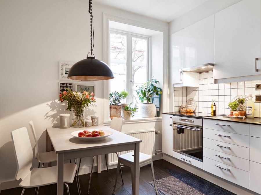 Кухня в скандинавском стиле 15 кв