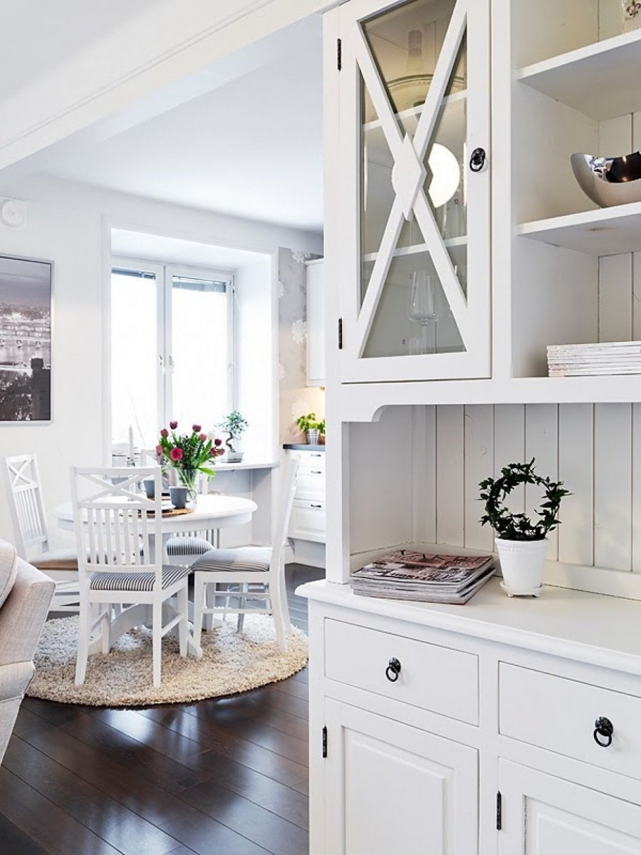 Белая кухня Прованс Скандинавия