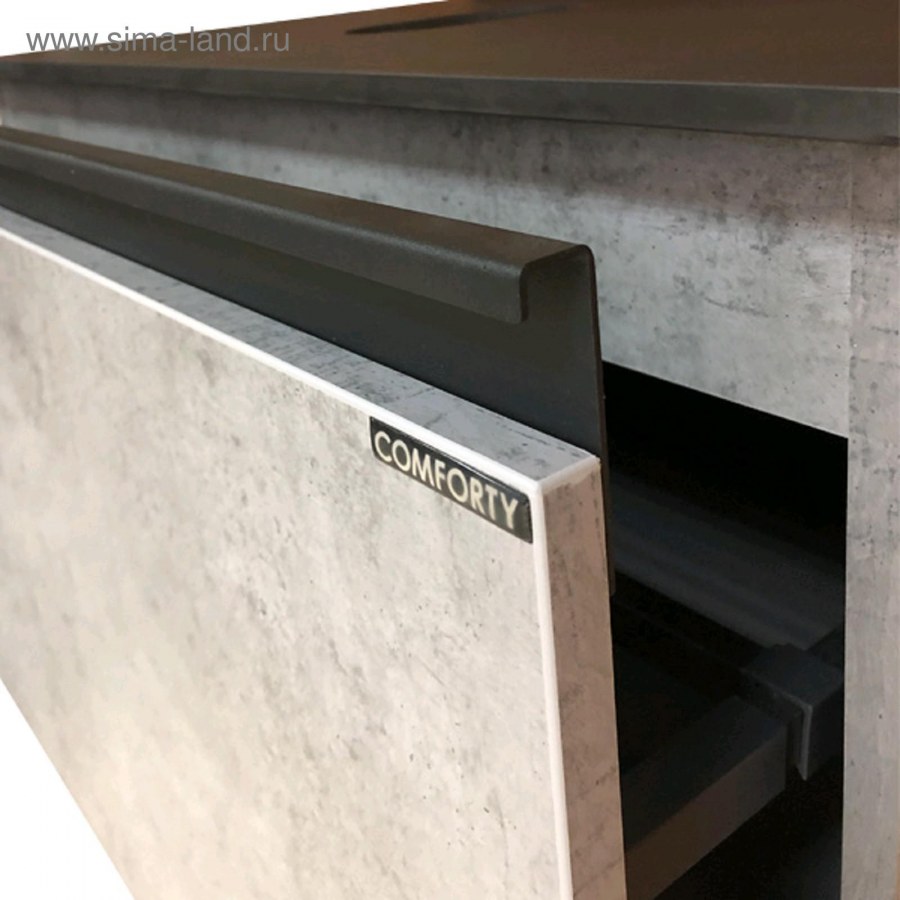 Тумба-умывальник Comforty "Эдинбург-75", бетон светлый