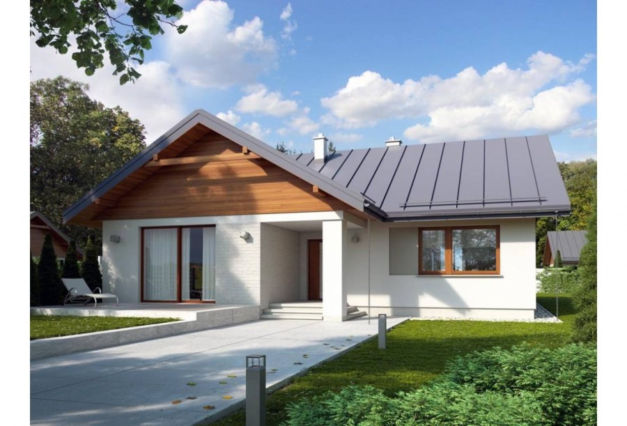 Одноэтажный с гаражом