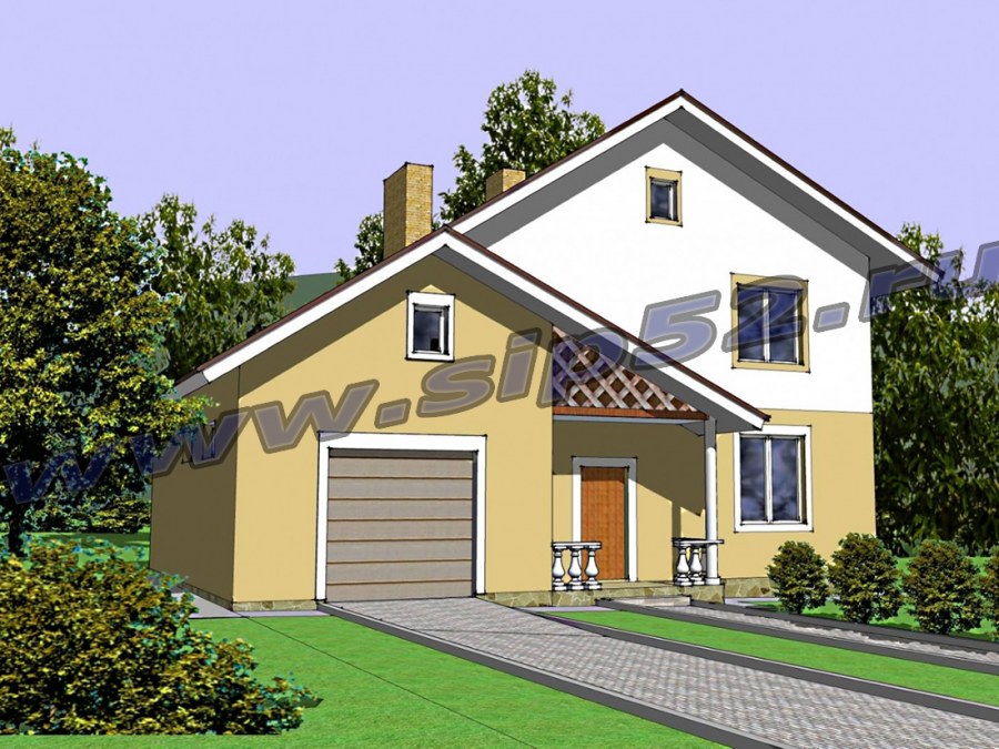 Дом 150 кв.м двухэтажный с гаражом