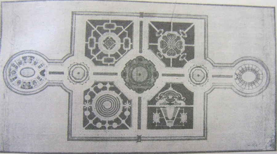 Регулярный сад план