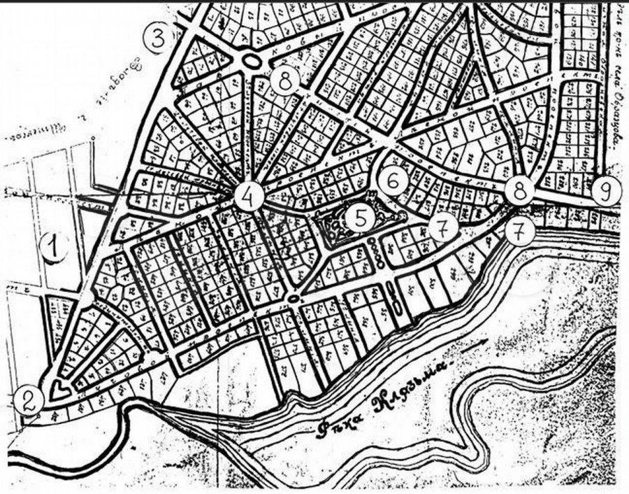 Старая карта города Королев