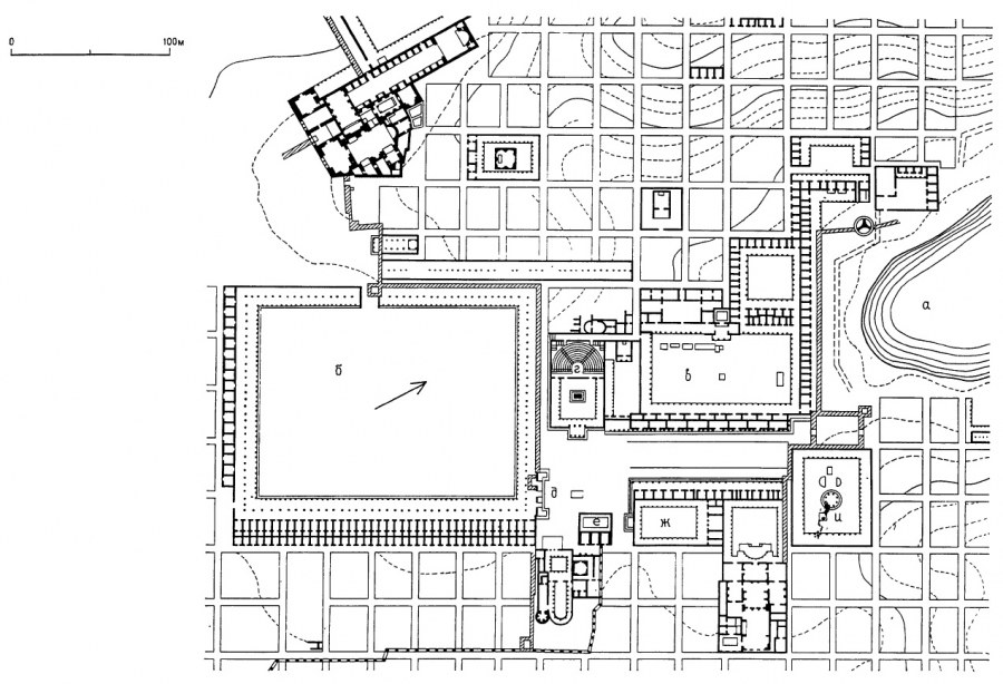 План Милета в древней Греции