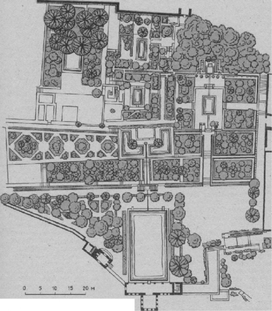 Генералиф план садов