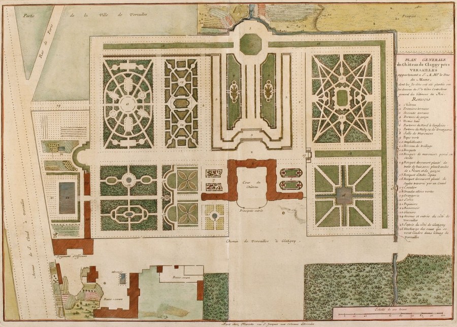 Версальский дворец парк план