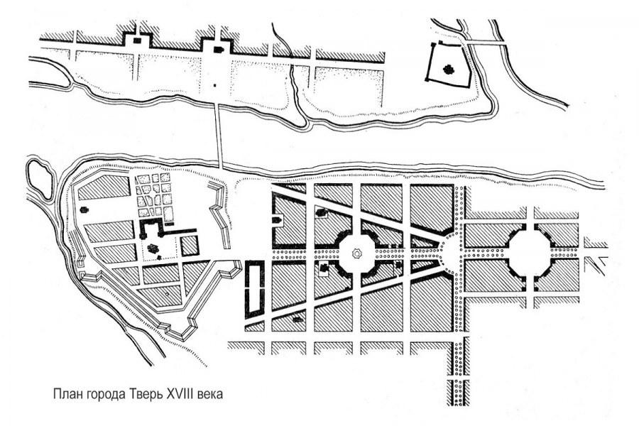 План Твери 18 века