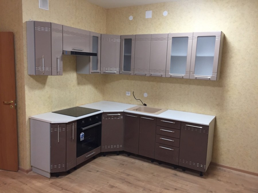 Кухня капучино -латте глянец