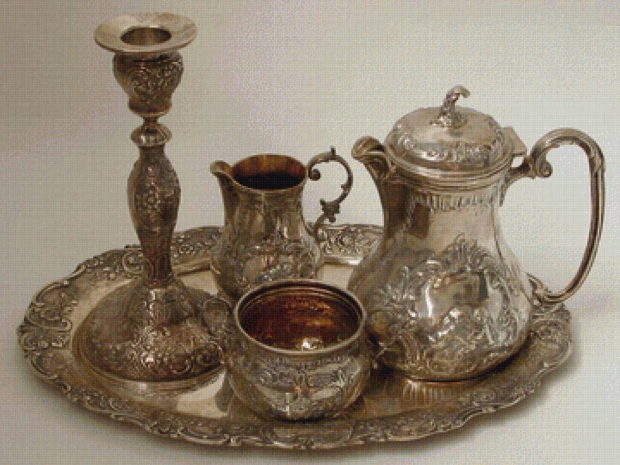 Древняя серебряная посуда